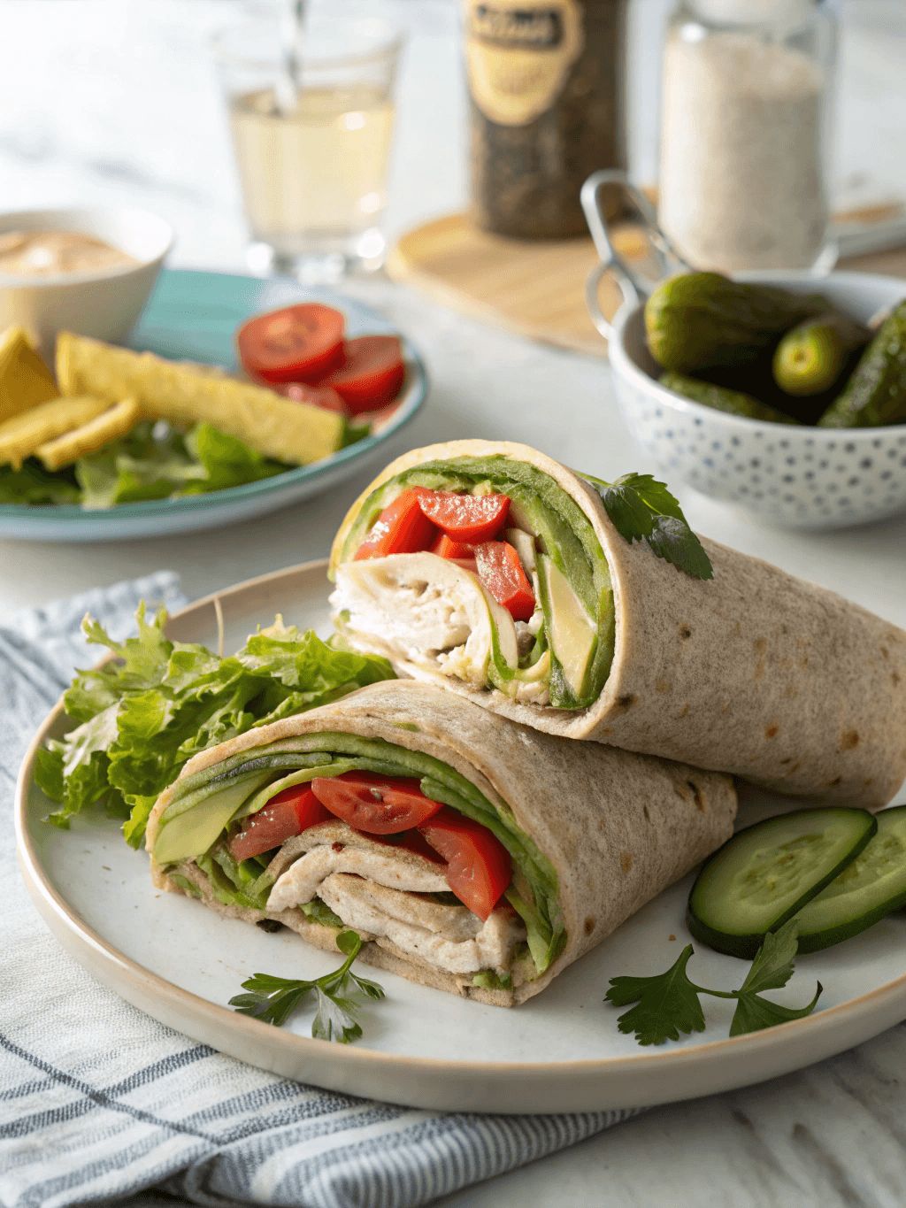 Turkey and Avocado Wrap