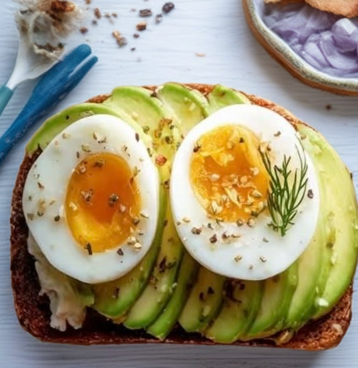 Grated Egg Avocado Toast